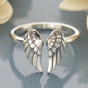 Ängelvingar silverring