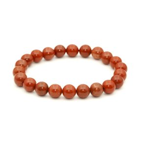Jaspis, röd armband 8mm