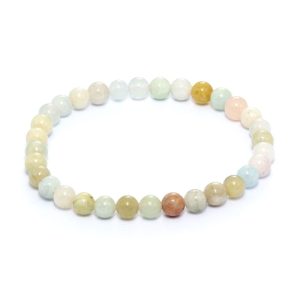Akvamarin och Morganit armband 6mm