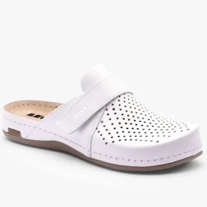Leona Bakkar damclogs i läder - blå
