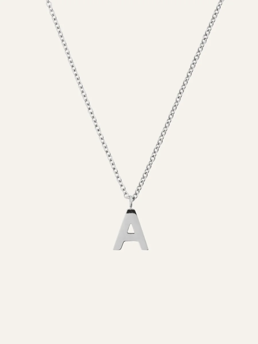 Petite Plain Letter Necklace - Bild 8
