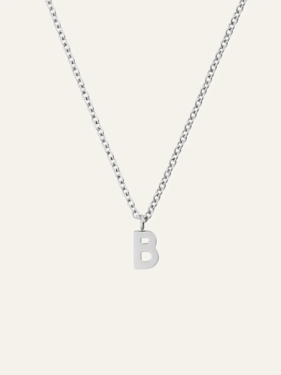 Petite Plain Letter Necklace - Bild 9