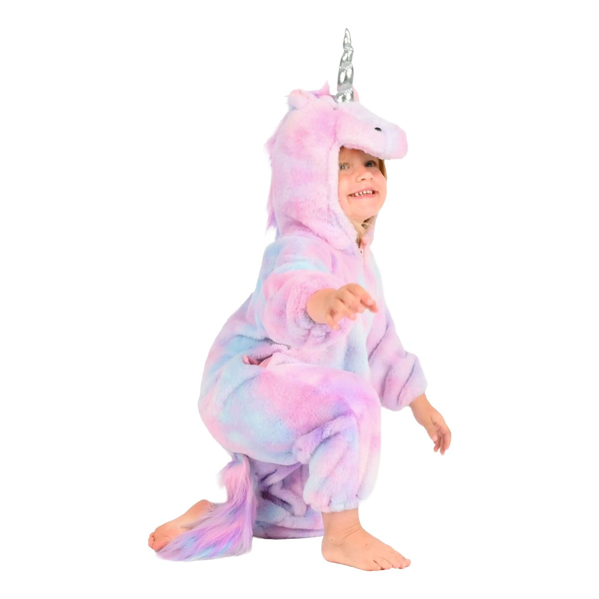 Enhörning Pastell Jumpsuit Barn Maskeraddräkt – One size - Bild 2
