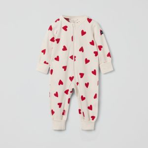 Pyjamasoverall hjärtan