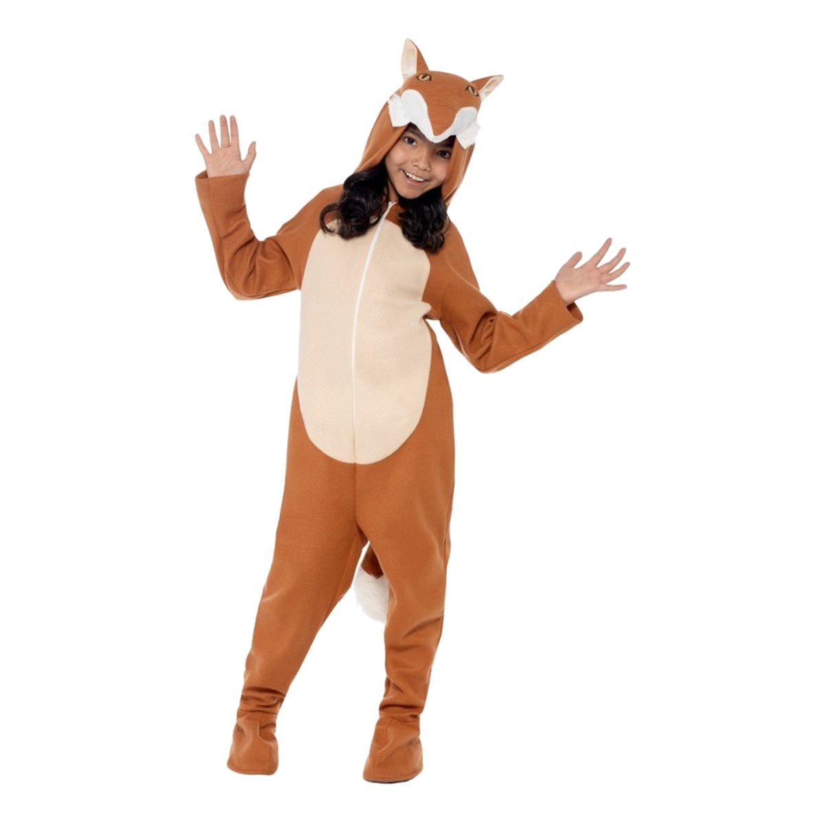 Räv Jumpsuit Barn Maskeraddräkt – Medium