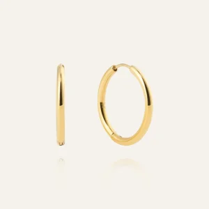 Slim Large Hoops