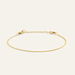 Thin Curb Chain Bracelet